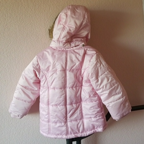 Baby Gap Girls Fleece Lined Puffer Jacket - Picture 2 of 8